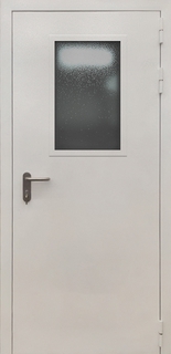 Остекленная противопожарная дверь с порошковым напылением (предел EI-60) Остекленная противопожарная дверь с порошковым напылением (предел EI-60)